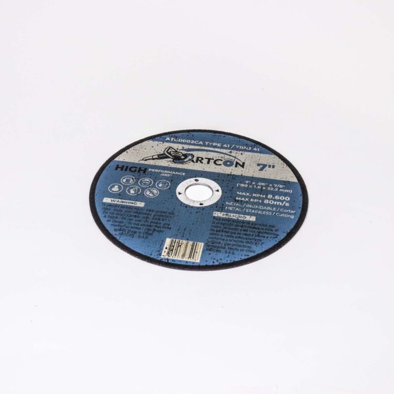 Disco de corte acero 7"